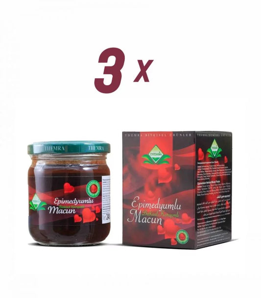 THEMRA Epimedium Macun Ginseng Kräuterpaste 100% Naturprodukt 3 x 240 gr