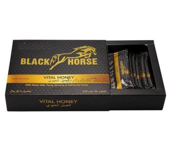 Black Horse honey mixed Herbal paste Orginal Honig 15 gr Stick /24 in packed