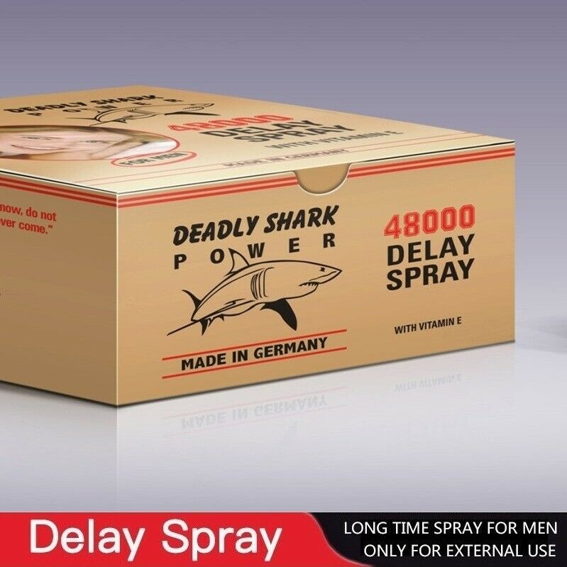 1X DEADLY SHARK POWER | 48000 Delay Spray for Men | Verzögerung | 40ml