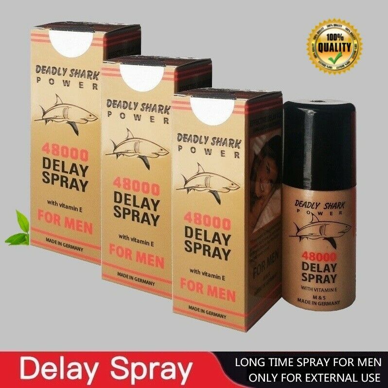 1X DEADLY SHARK POWER | 48000 Delay Spray for Men | Verzögerung | 40ml